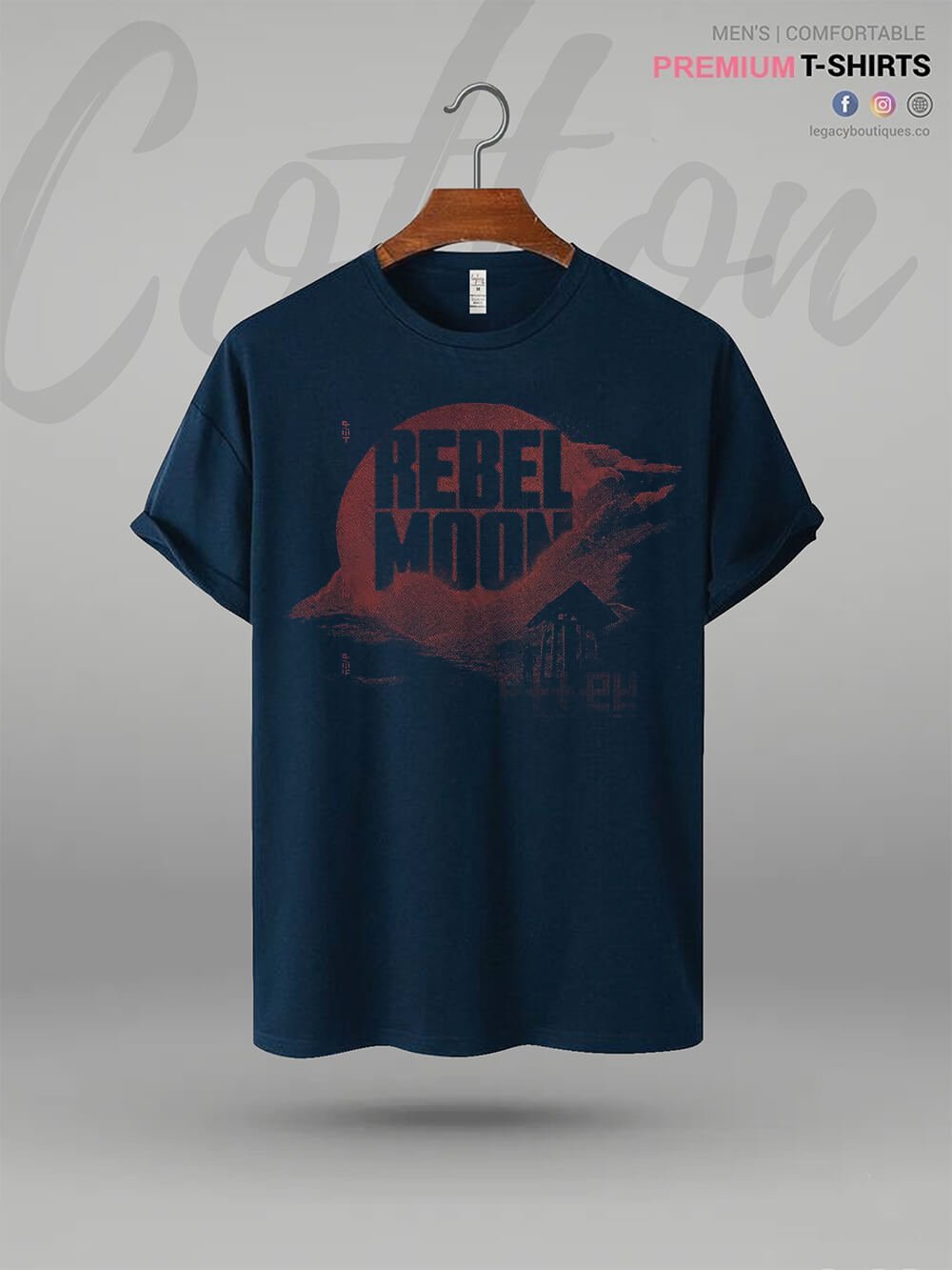 Rebel Moon Logo Print Men&