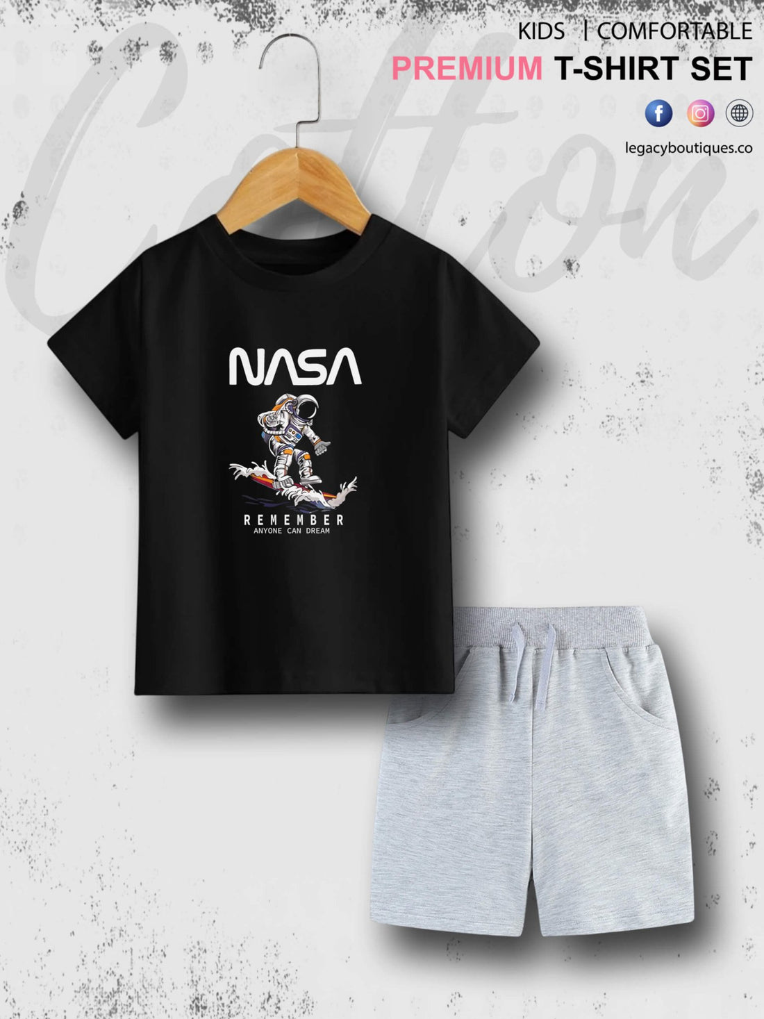 Remember Anyone Can Dream Printed Kids T-shirt Set For 6 Month To 6 Year Legacy Boutiques Legacy Boutiques