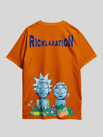 Rick And Morty RICKLAXATION Graphic Printed Drop Shoulder T-shirt Legacy Boutiques Dhaka Legacy Boutiques Legacy Boutiques