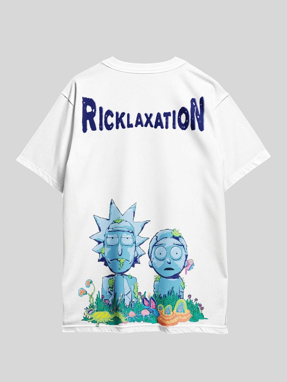 Rick And Morty RICKLAXATION Graphic Printed Drop Shoulder T-shirt Legacy Boutiques Dhaka Legacy Boutiques Legacy Boutiques