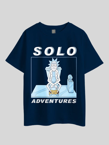 Rick And Morty SOLO ADVENTURES" Graphic Printed Drop Shoulder T-shirt Legacy Boutiques Dhaka Legacy Boutiques Legacy Boutiques