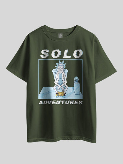 Rick And Morty SOLO ADVENTURES" Graphic Printed Drop Shoulder T-shirt Legacy Boutiques Dhaka Legacy Boutiques Legacy Boutiques
