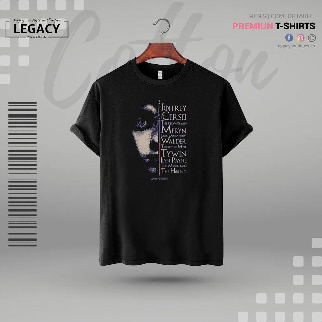 Rubber Printed Men Premium Designer Edition T-Shirt Legacy Boutiques Legacy Boutiques