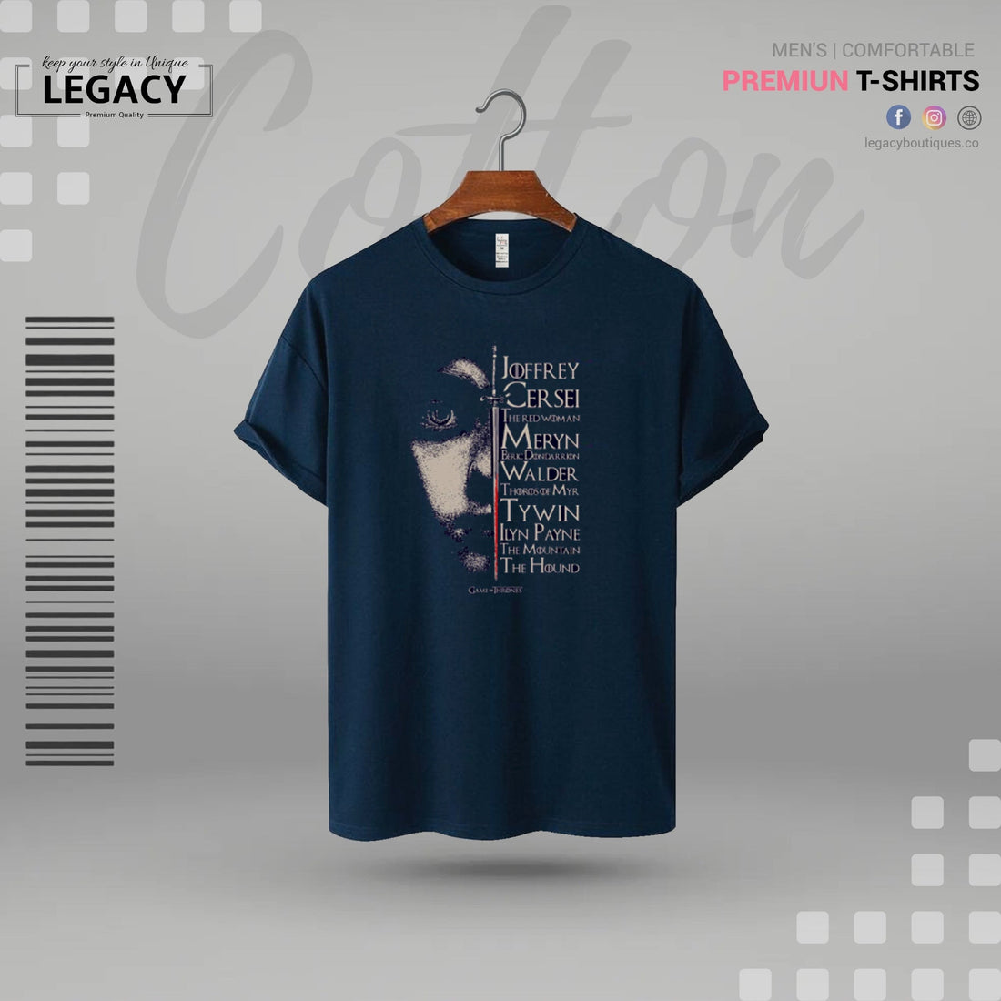 Rubber Printed Men Premium Designer Edition T-Shirt Legacy Boutiques Legacy Boutiques