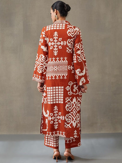 Rust Earth Geo Co - ord Set Legacy Boutiques Legacy Boutiques