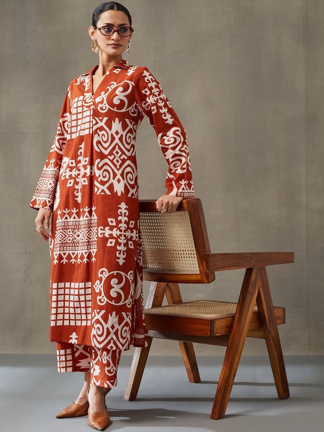 Rust Earth Geo Co - ord Set Legacy Boutiques Legacy Boutiques