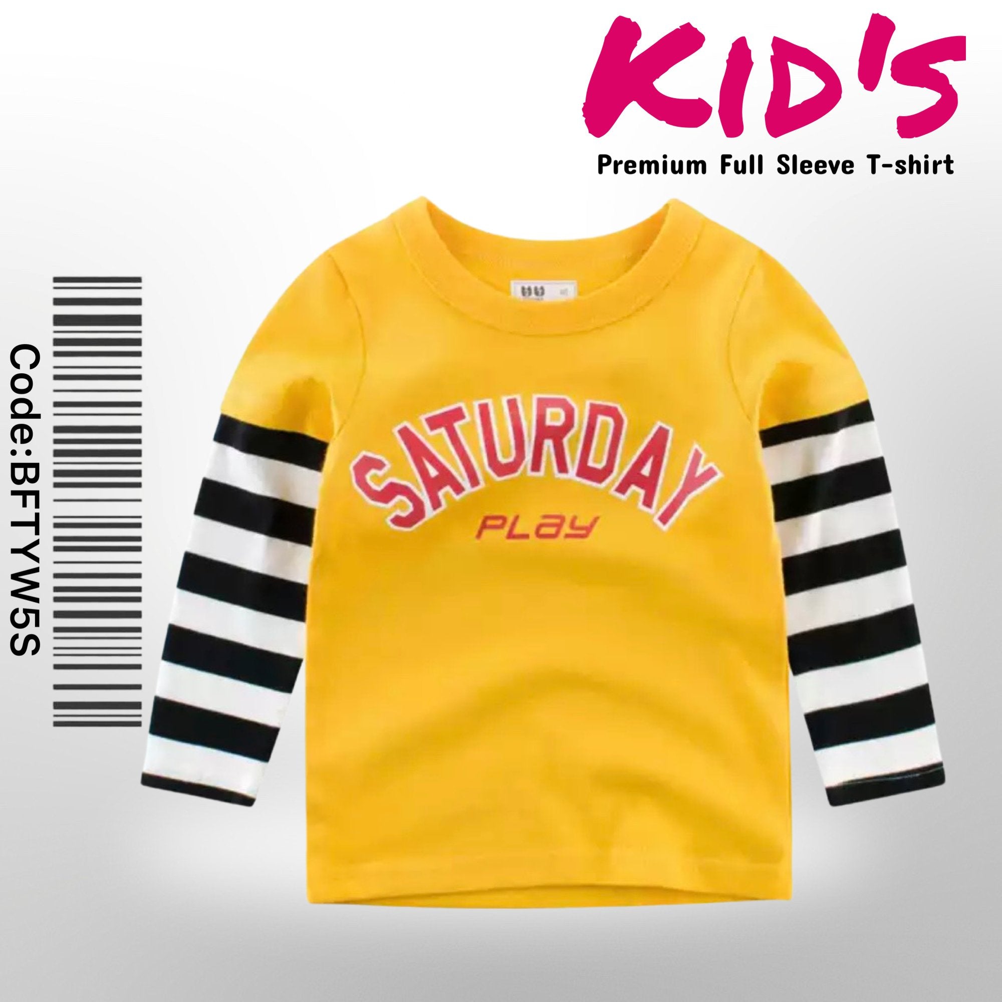 Saturday Play Printed Winter Collection Boys &amp; Girls Full sleeves T-Shirt Legacy Boutiques Legacy Boutiques