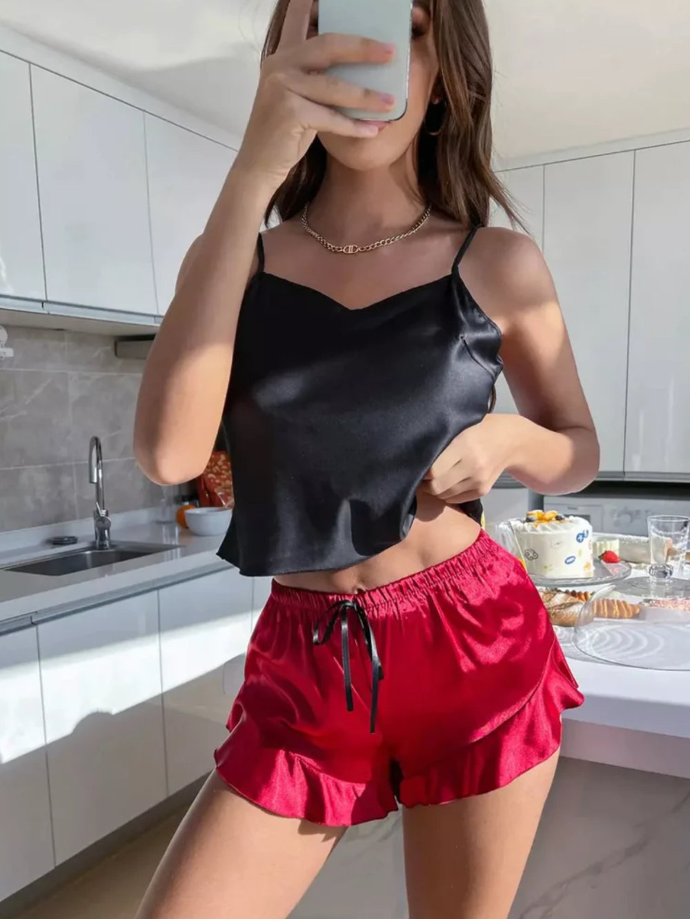 Saxy Women Camisole &amp; Shorts Two Pies Set Legacy Boutiques Legacy Boutiques