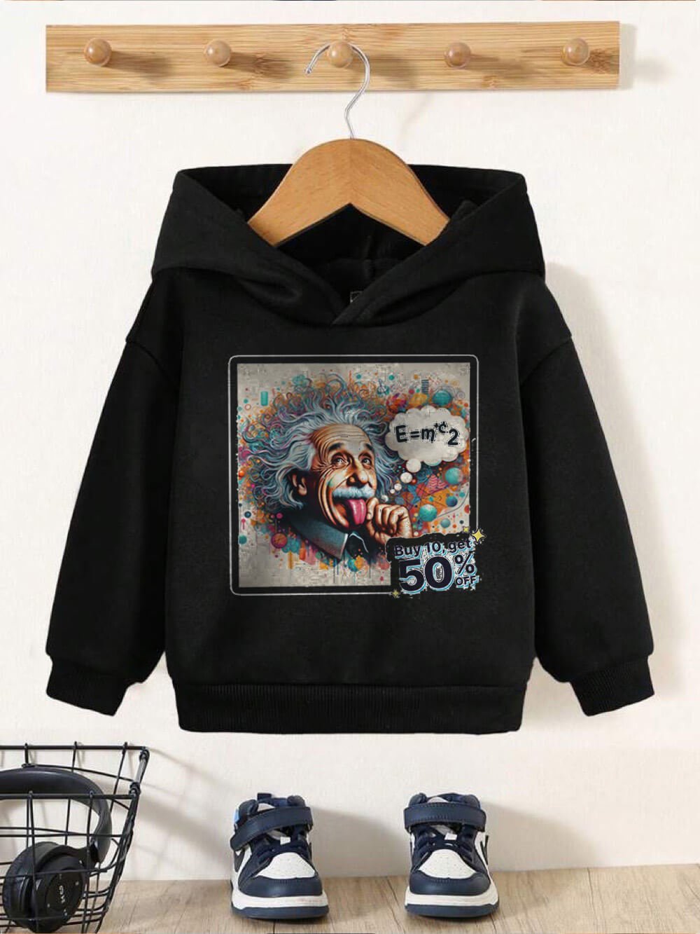 Scientist Einstein Printed Boys Girls Casual Hoodie in Dhaka Legacy Boutiques Legacy Boutiques