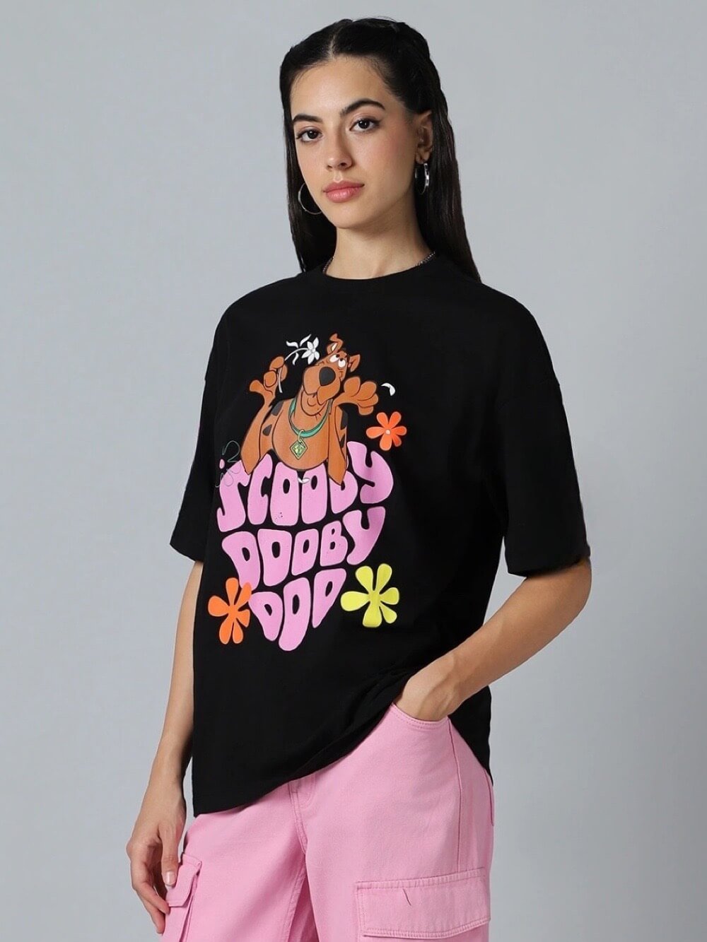 Scooby Dooby Doo Dog Printed Cheap Price Premium Quality Womens Drop Shoulder Tee Legacy Boutiques Dhaka Legacy Boutiques Legacy Boutiques