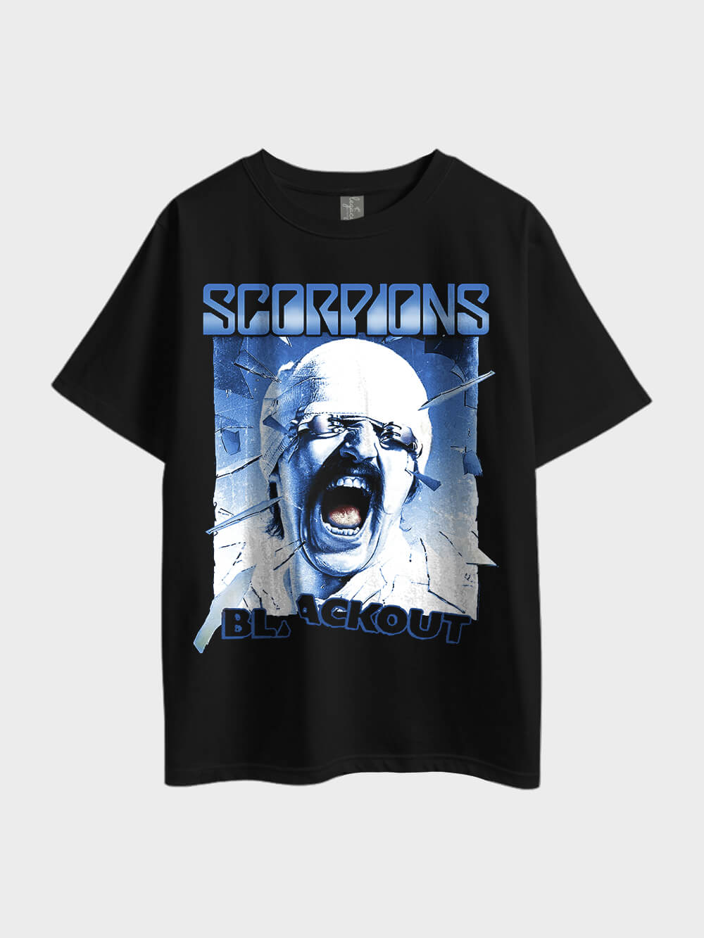 Scorpions Blackout Metal Oversized Mens High Quality T-Shirt Legacy Boutiques Legacy Boutiques