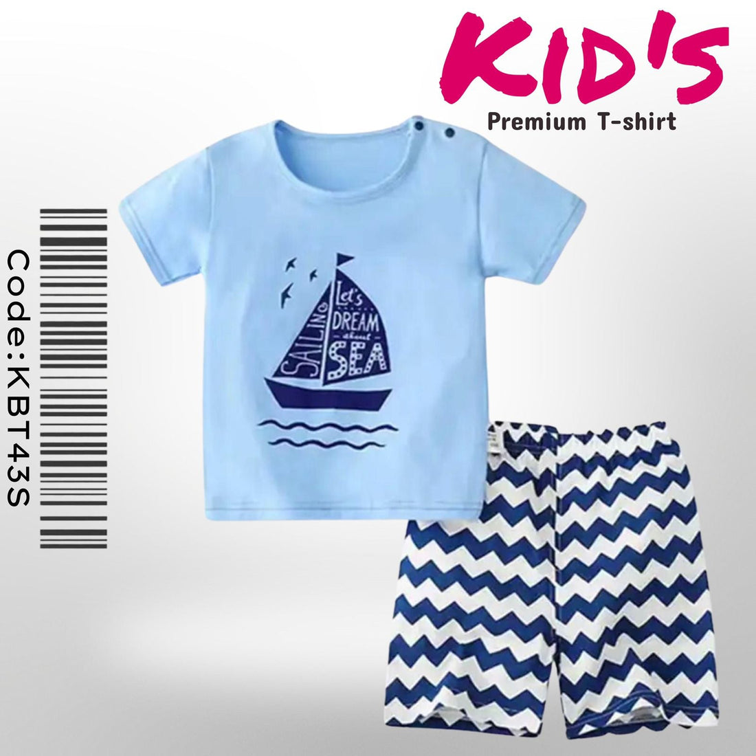 Ship Print Baby & Kids T-shirt Set Legacy Boutiques Legacy Boutiques