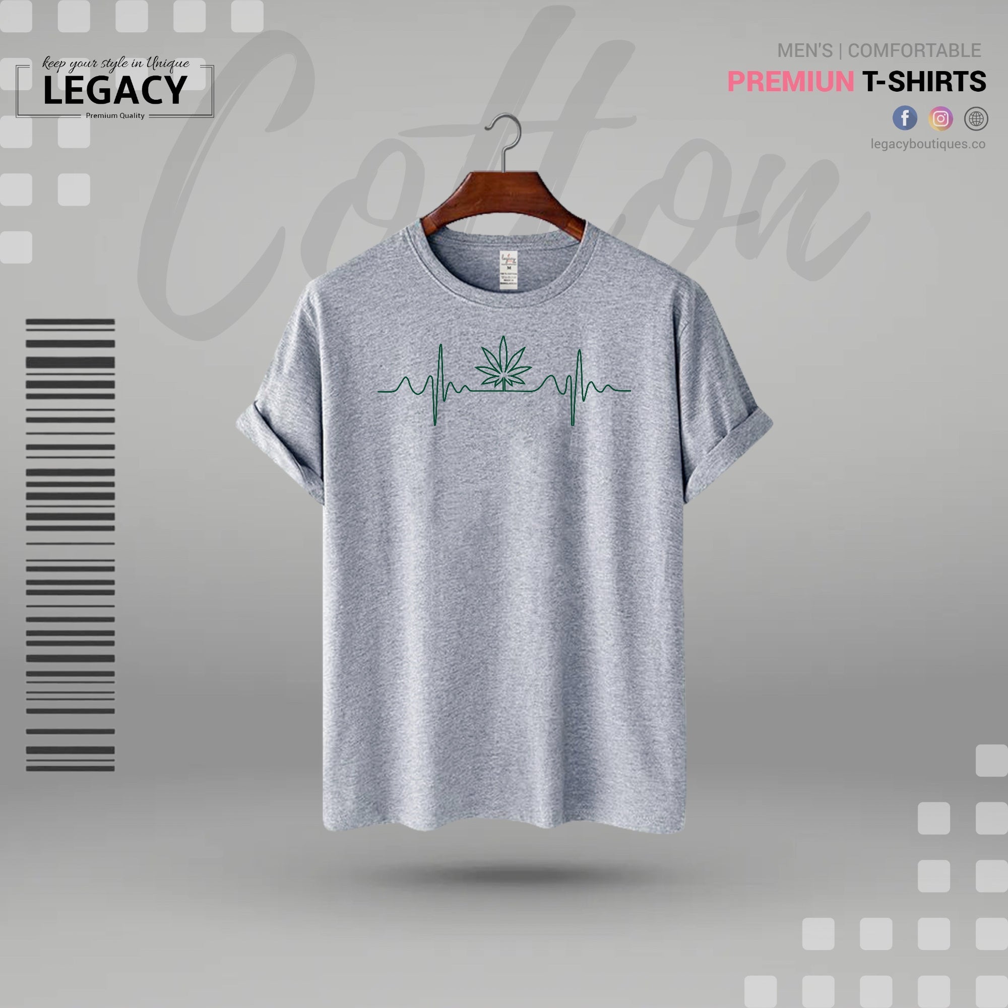 Simple Printed Men Premium Cotton T Shirt Legacy Boutiques Legacy Boutiques