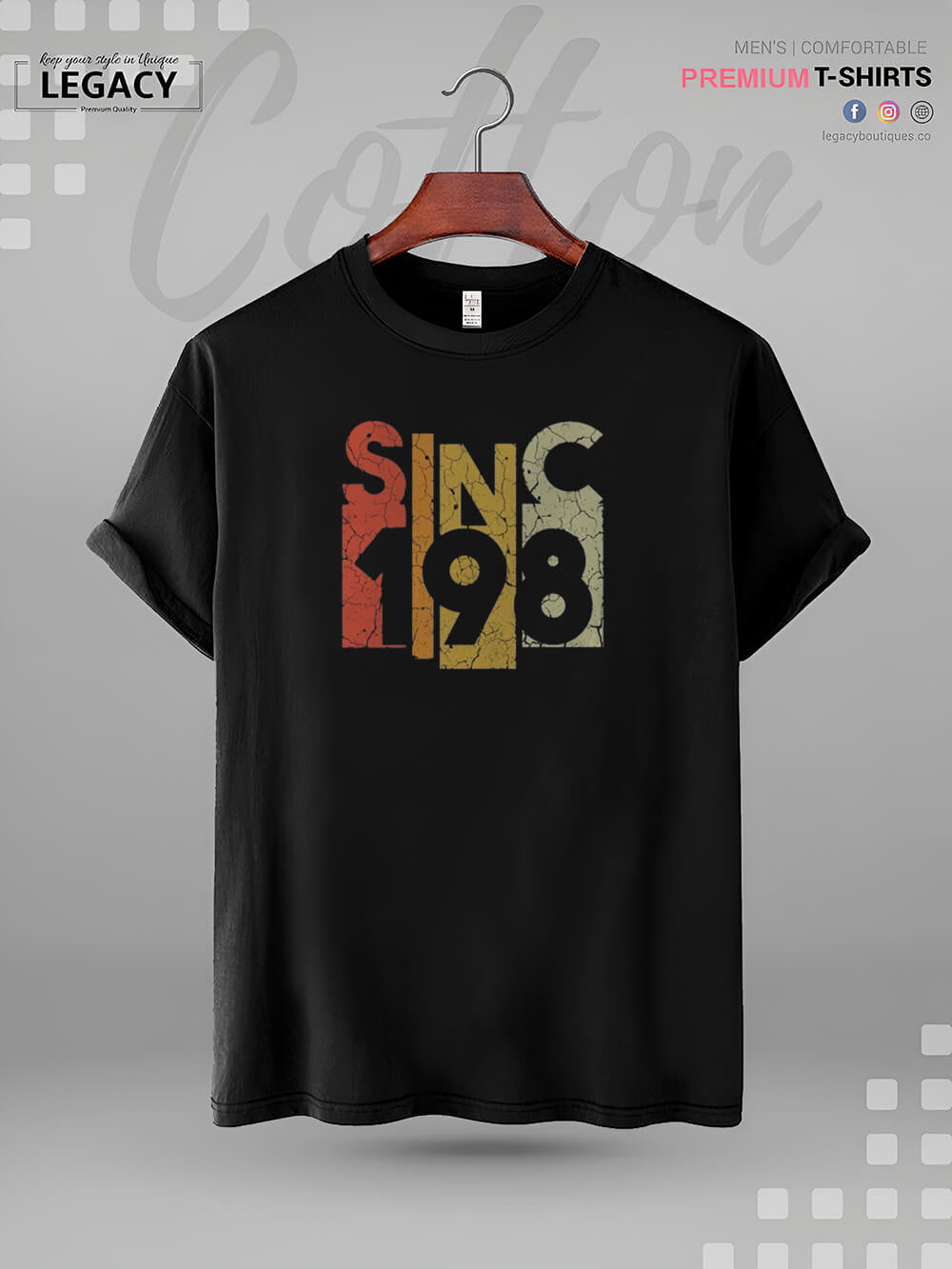 Since 1981 Print High Quality Men&