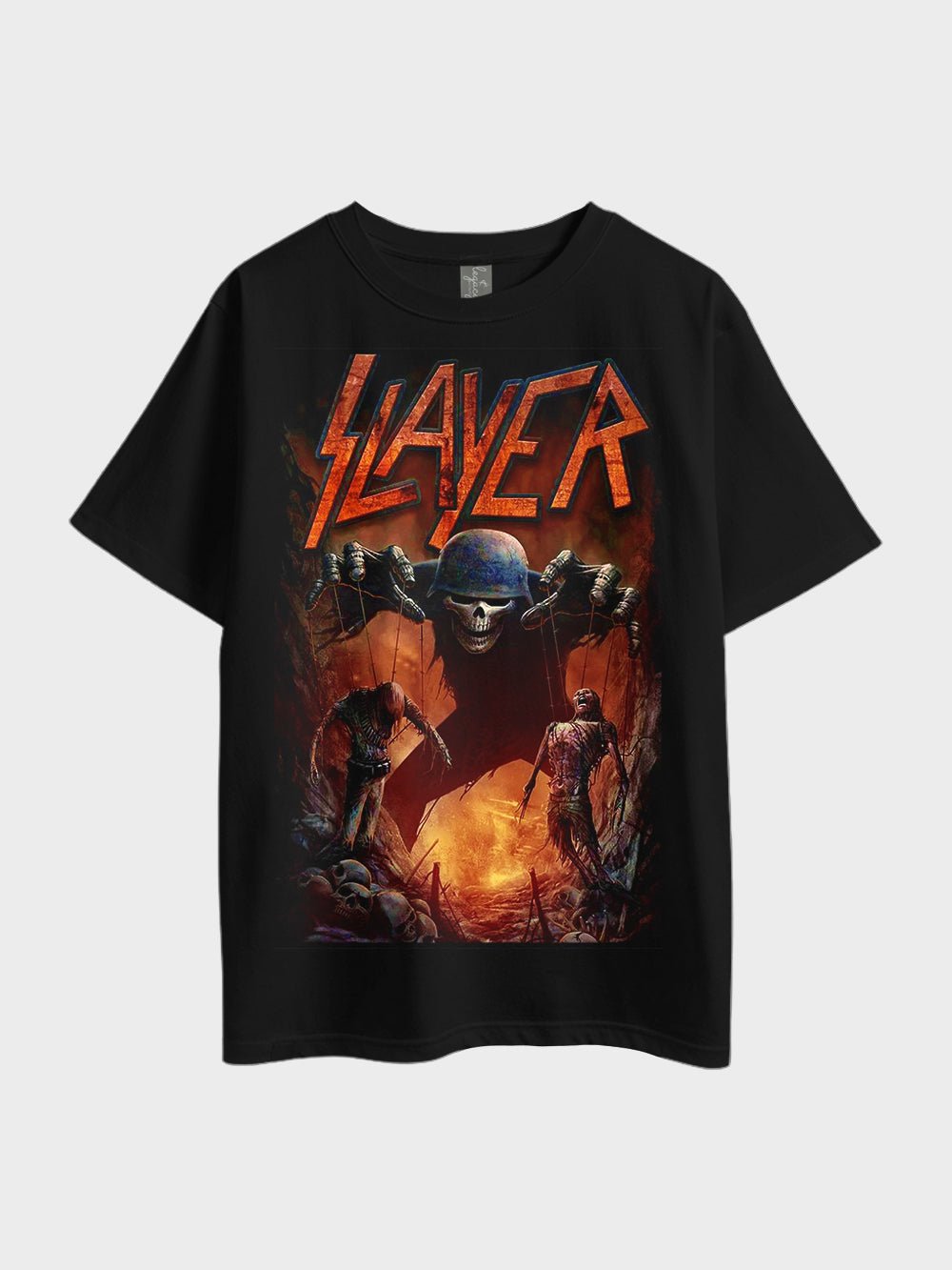 Slayer Soldier Skull Torch Printed Metal Oversized Mens T-shirt Legacy Boutiques Bangladesh Legacy Boutiques Legacy Boutiques