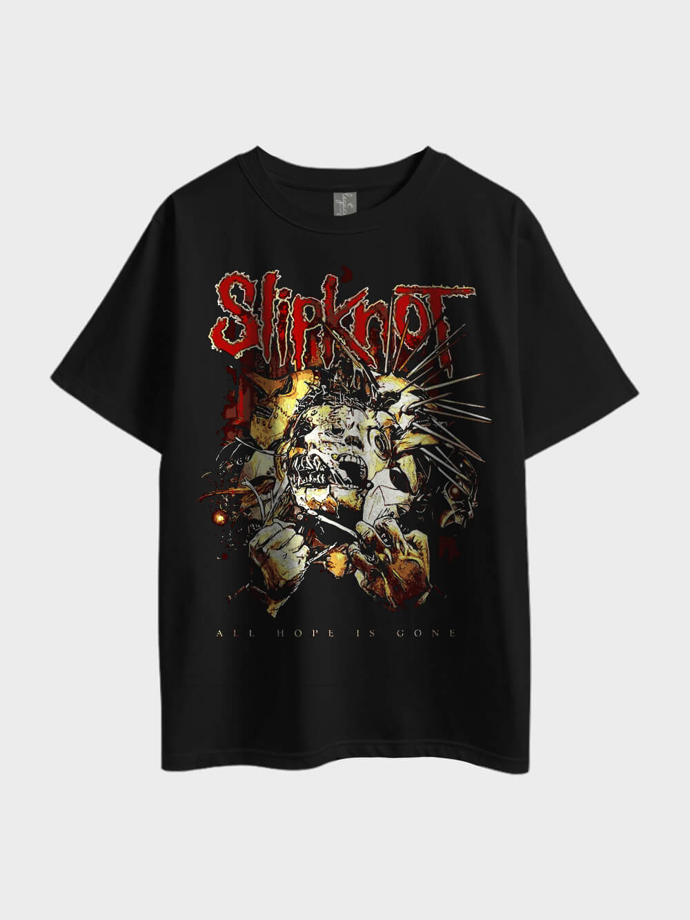 Slipknot All Hope Is Gone Printed Rock Metal Oversized Men&