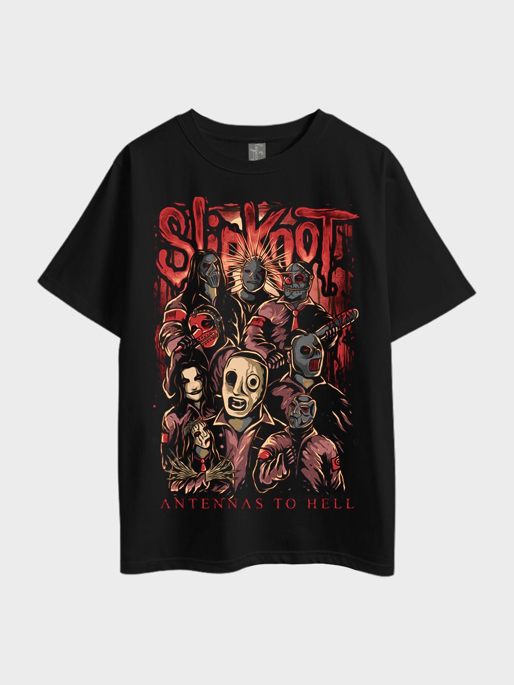 Slipknot Antennas To Hell Metalcore Oversized Mens T-shirt Legacy Boutiques BD Legacy Boutiques Legacy Boutiques