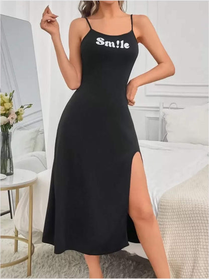Smile Printed Black Nighty Dress price in dhaka Legacy Boutiques Legacy Boutiques