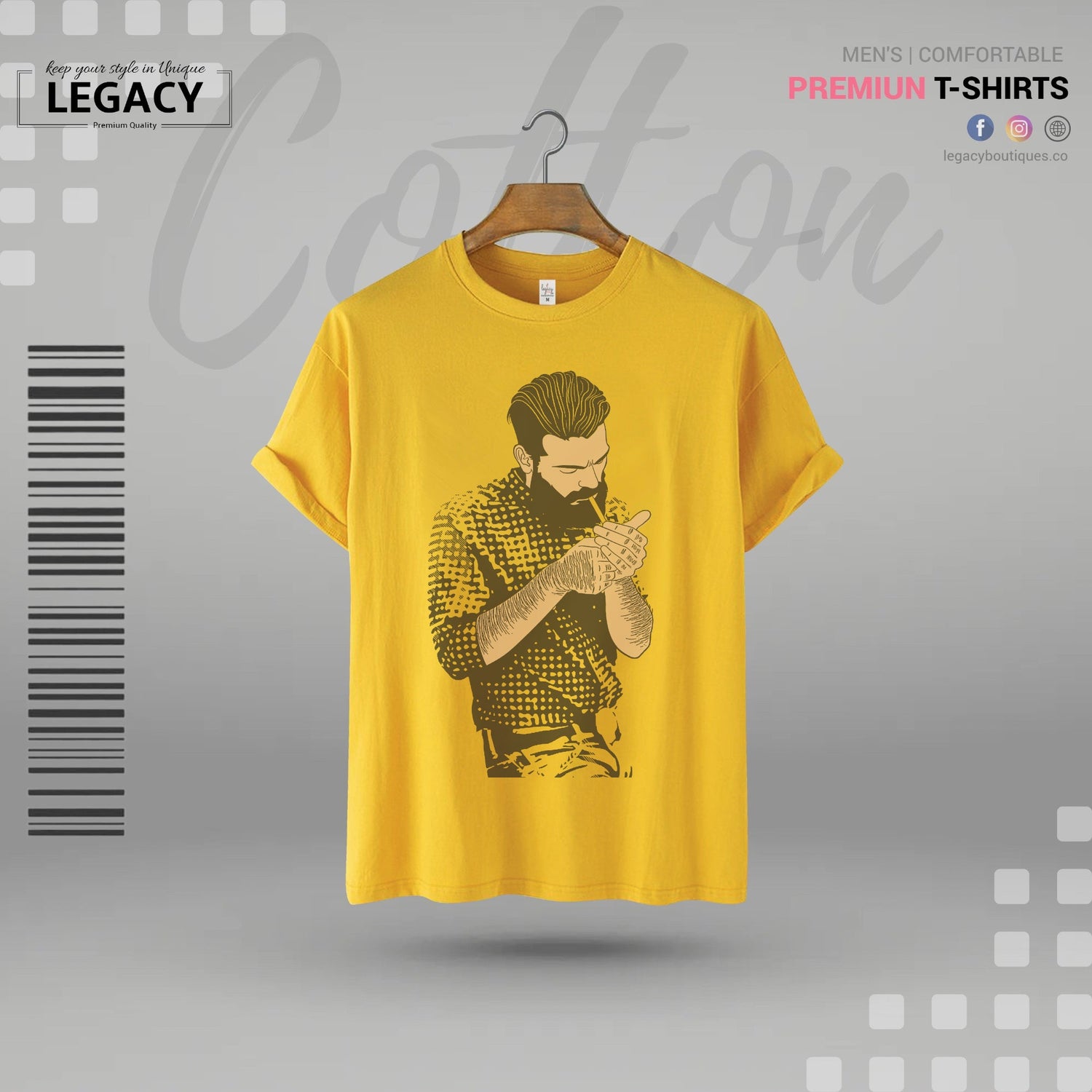 Smoke Print Premium Designer Edition T Shirt Legacy Boutiques Legacy Boutiques