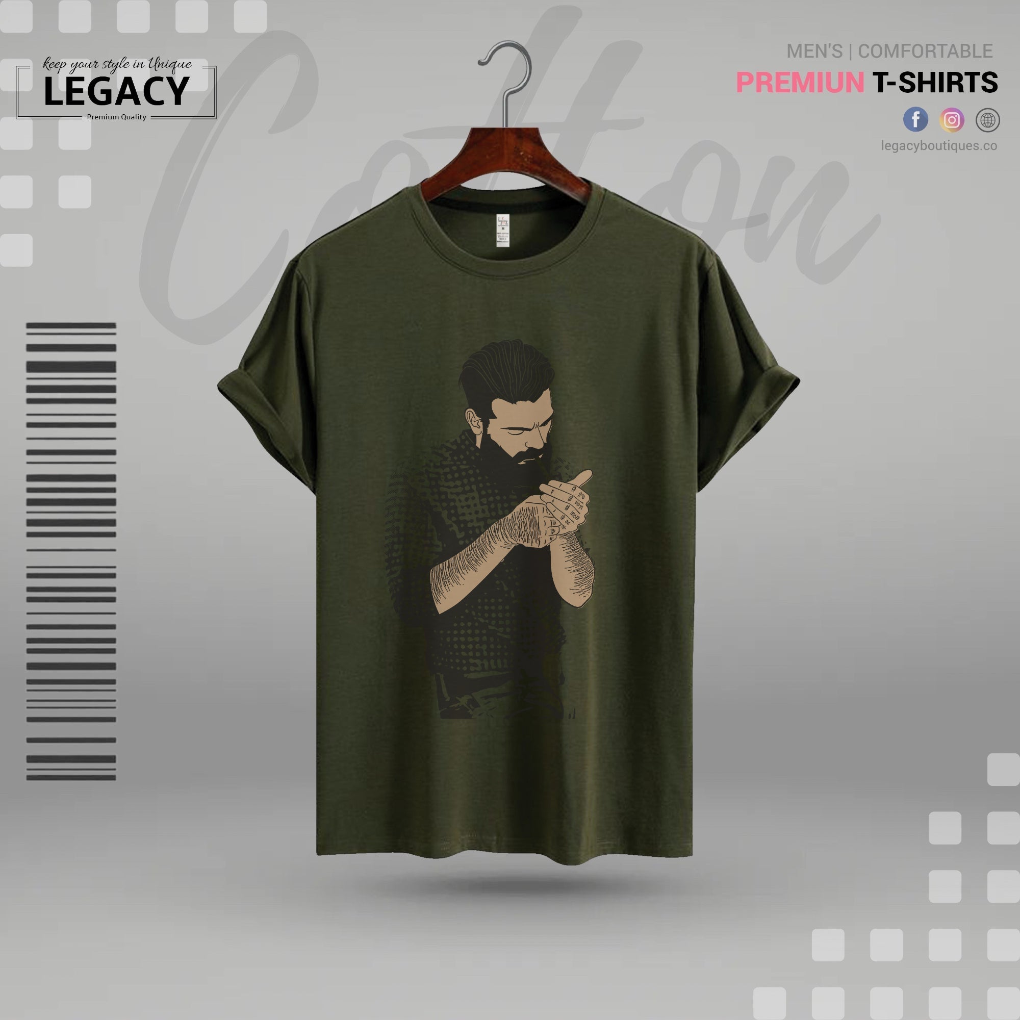 Smoke Print Premium Designer Edition T Shirt Legacy Boutiques Legacy Boutiques