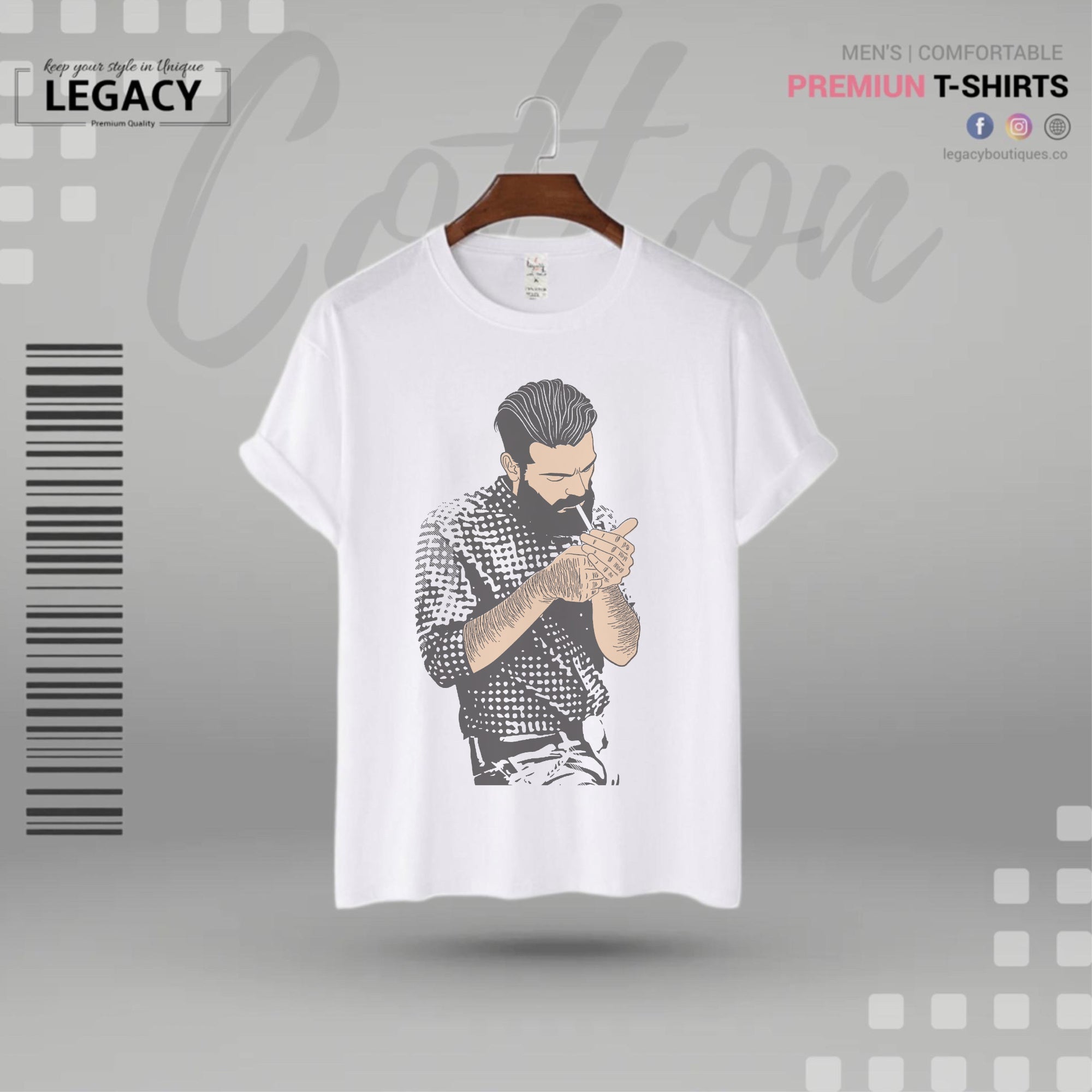 Smoke Print Premium Designer Edition T Shirt Legacy Boutiques Legacy Boutiques