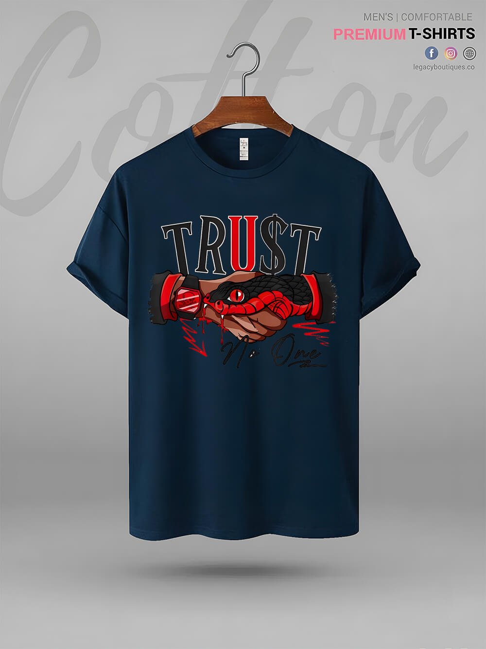 Snake Trust No One Print Men&