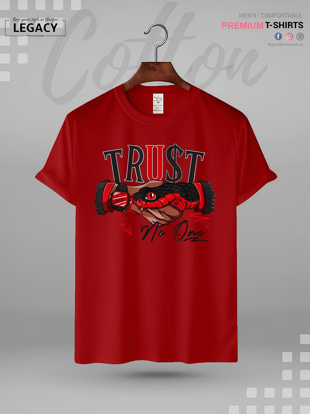 Snake Trust No One Print Men&