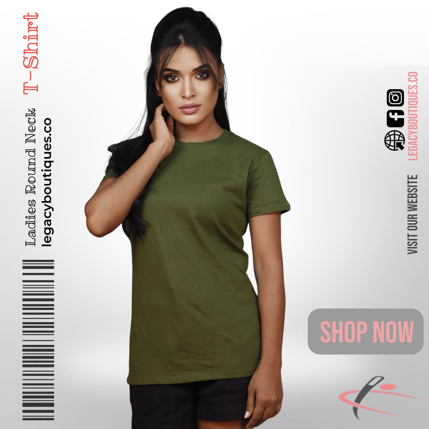 Solid Ledise T-Shirt Legacy Boutiques Legacy Boutiques