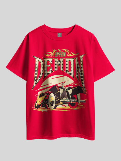 SPEED DEMON CAR Graphic Printed Drop Shoulder T-shirt Legacy Boutiques Bangladesh Legacy Boutiques Legacy Boutiques
