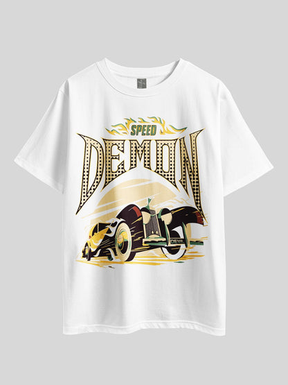 SPEED DEMON CAR Graphic Printed Drop Shoulder T-shirt Legacy Boutiques Bangladesh Legacy Boutiques Legacy Boutiques