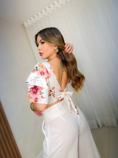 Square Neck Layered Ruffle Sleeves Blouse Legacy Boutiques Legacy Boutiques