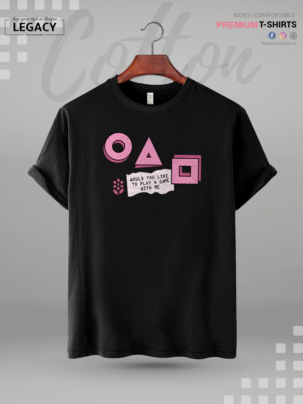 Squid Game Game Icons Premium Quality Men&