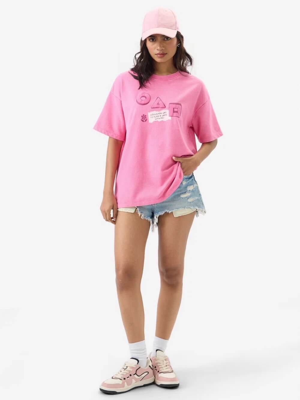 Squid Game Red Light Green Light Printed Cheap Price High Quality Womens Drop Shoulder T-shirt Legacy Boutiques Bangladesh Legacy Boutiques Legacy Boutiques