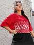 stylish crop top California printed Legacy Boutiques Legacy Boutiques