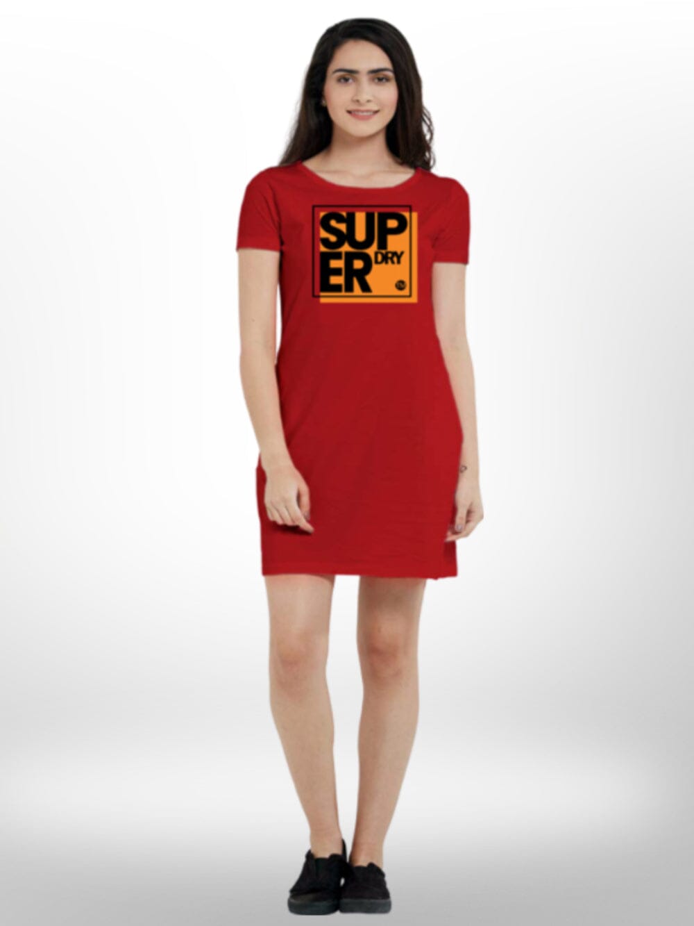 Summer Comfortable Super Dry Printed Long T-shirt For Women&