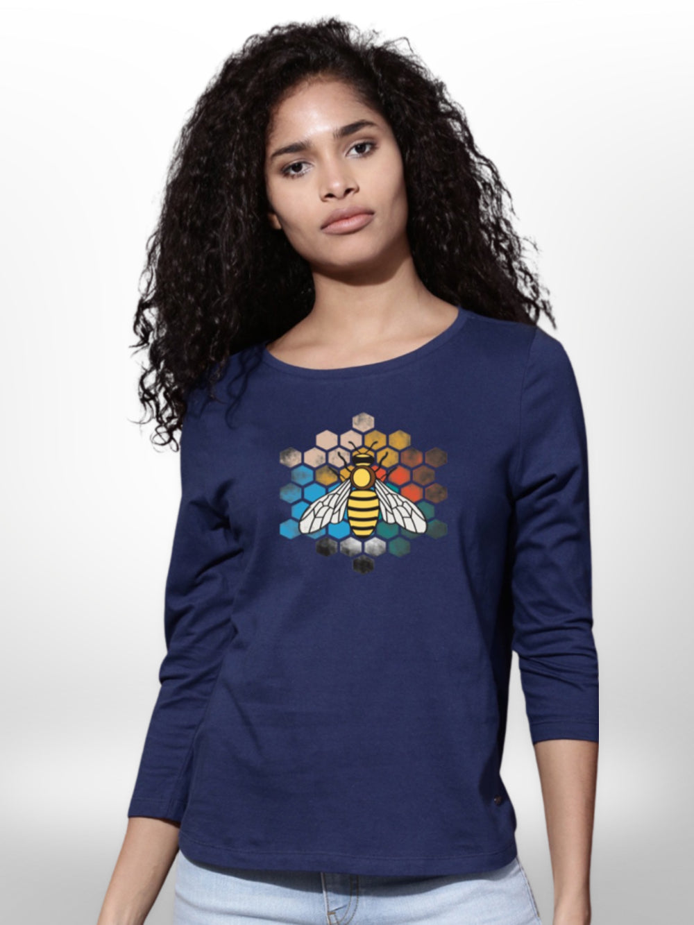 Qeen Bee Printed Girls 4 Quarter Sleeve T-shirt - Legacy Boutiques
