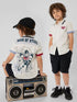 Superman Man of Steel Illustrated Back Graphic Kids Casual Shirt Legacy Boutiques Legacy Boutiques