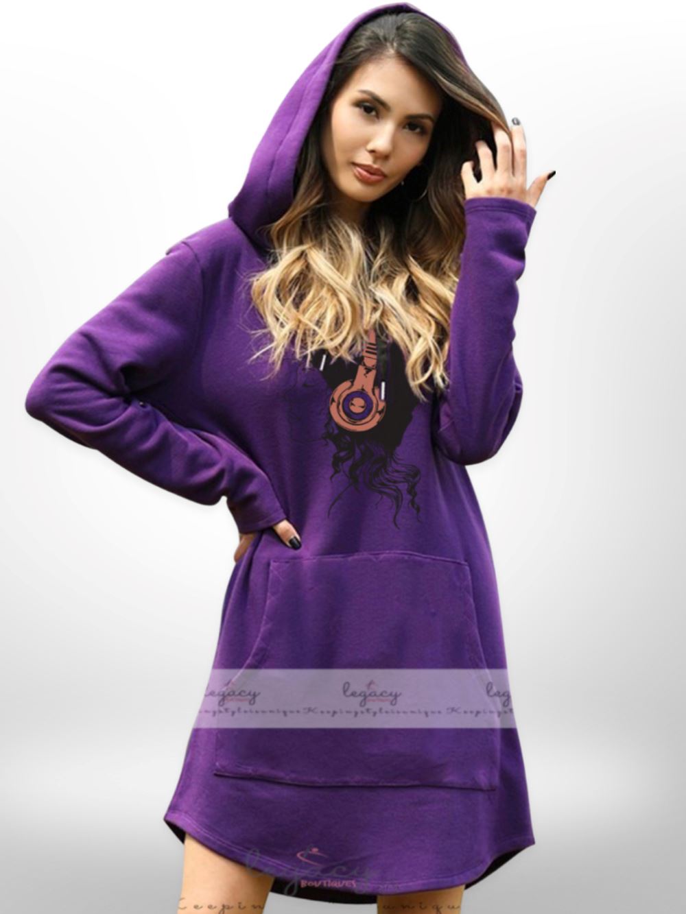 Sweatshirt &amp; Hoodies Top Selling Ladies Sweatshirt Long Length with Pocket Hoodies Legacy Boutiques Legacy Boutiques
