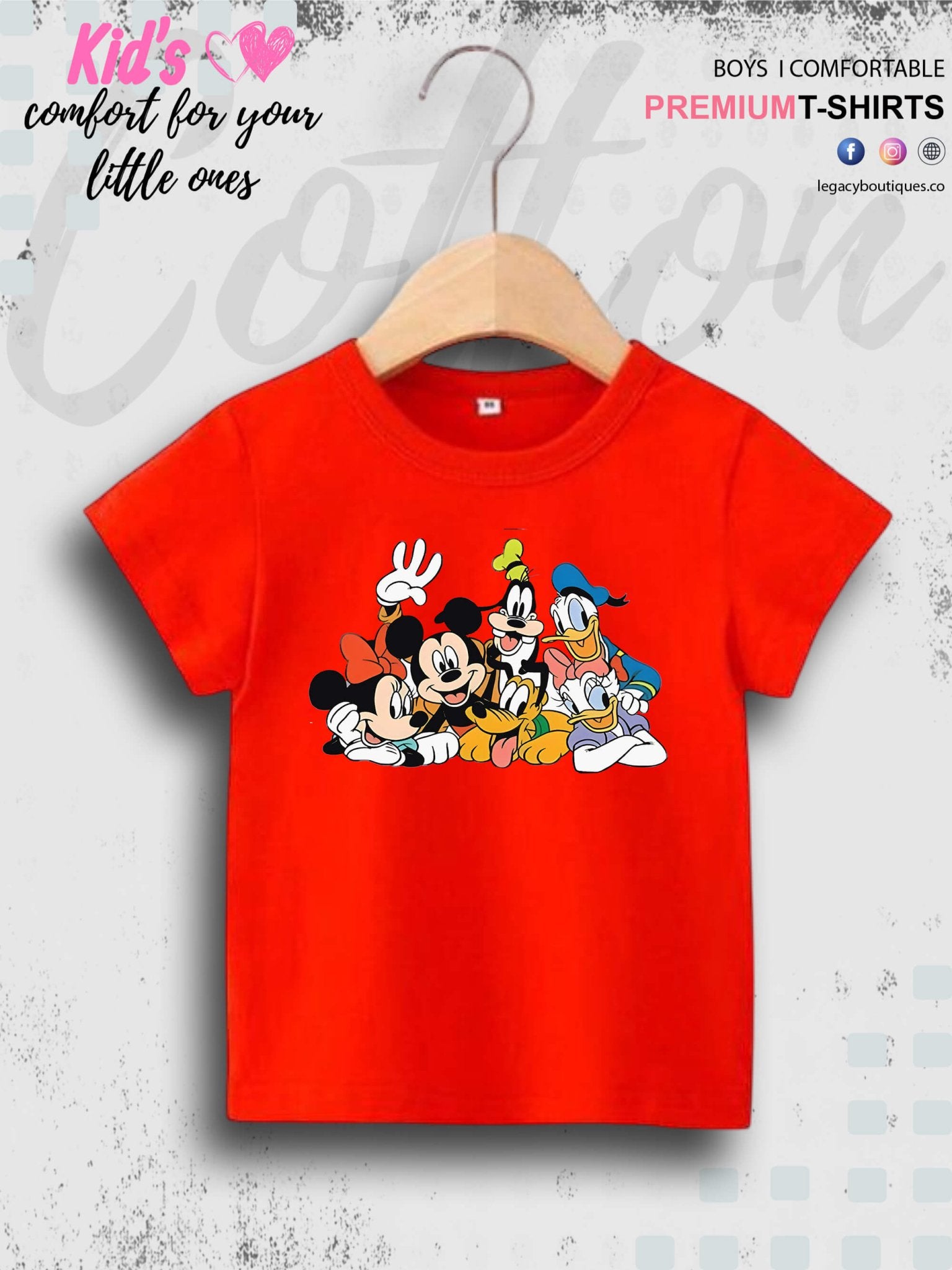 Team Of Looney Tunes Cartoon Characters Printed Premium Quality T-Shirt For Baby Girls In Cheapest Price Only In Dhaka Legacy Boutiques Legacy Boutiques