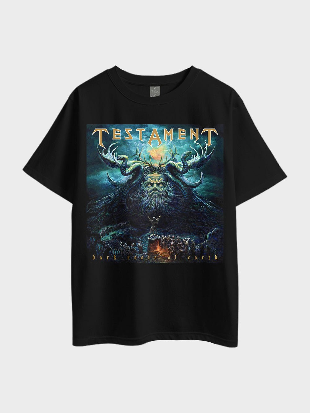 Testament Dark Roots Of Earth Print Metal Rock Oversized Mens T-shirt Legacy Boutiques Bangladesh Legacy Boutiques Legacy Boutiques