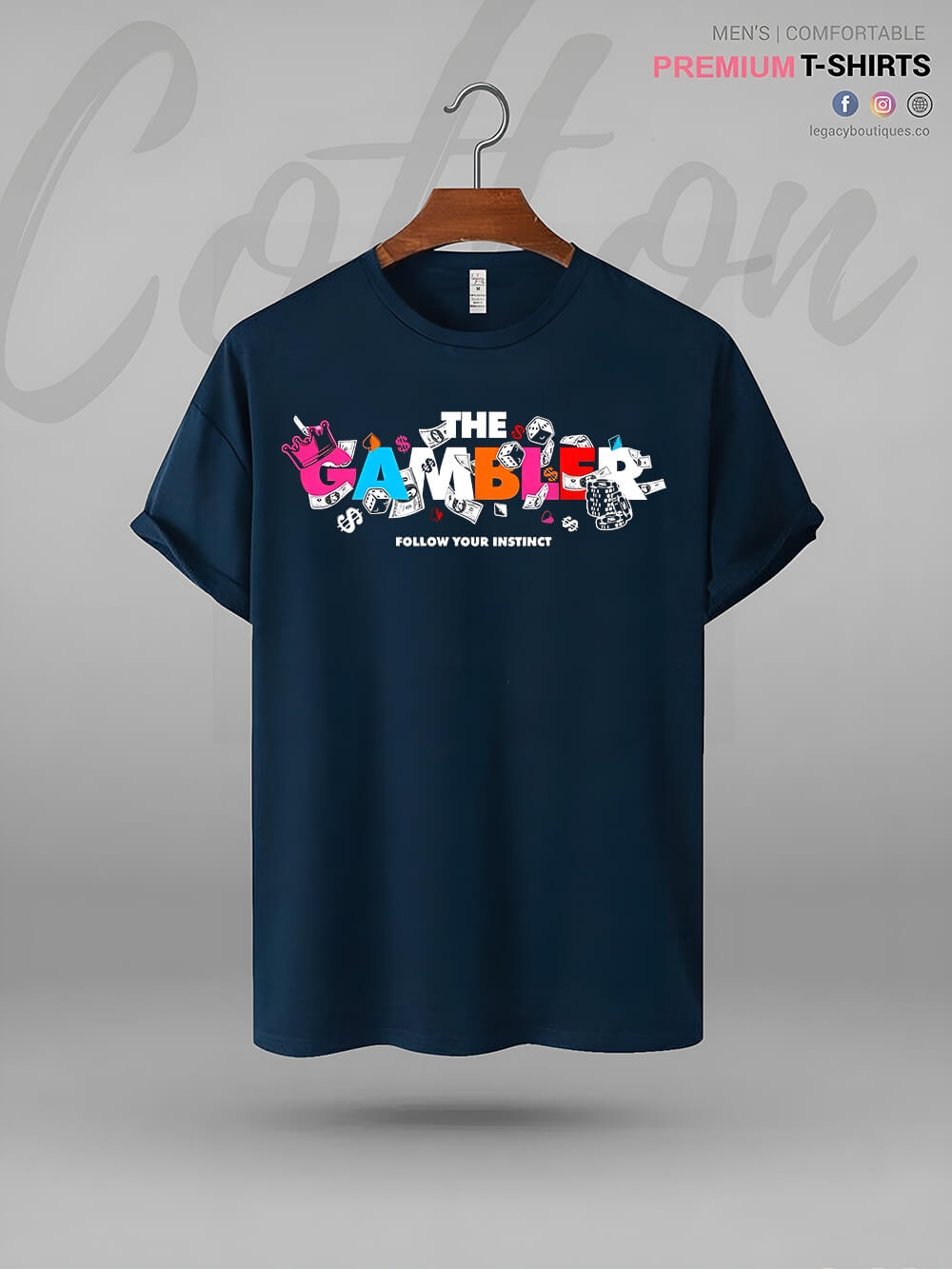 The Gambler Follow Your Instinct High Quality In Cheapest Price Men&