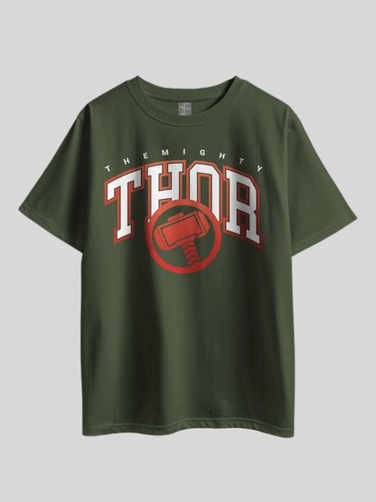 THE MIGHTY THOR Printed Drop Shoulder T-shirt Legacy Boutiques Bangladesh Legacy Boutiques Legacy Boutiques