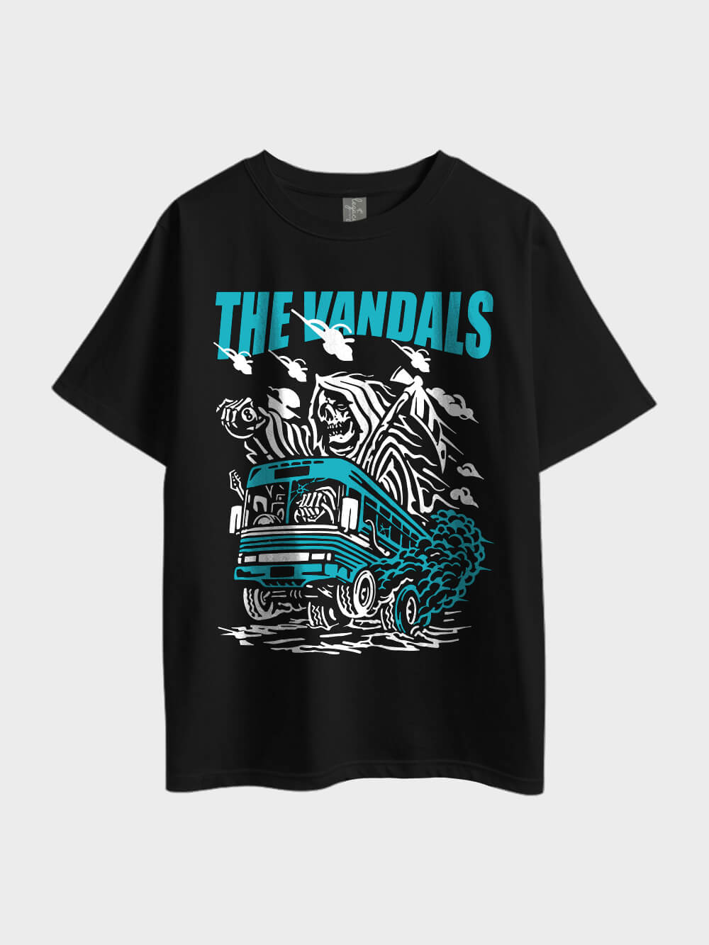 The Vandals Rock Band Printed Oversized Heavy Metal Men&