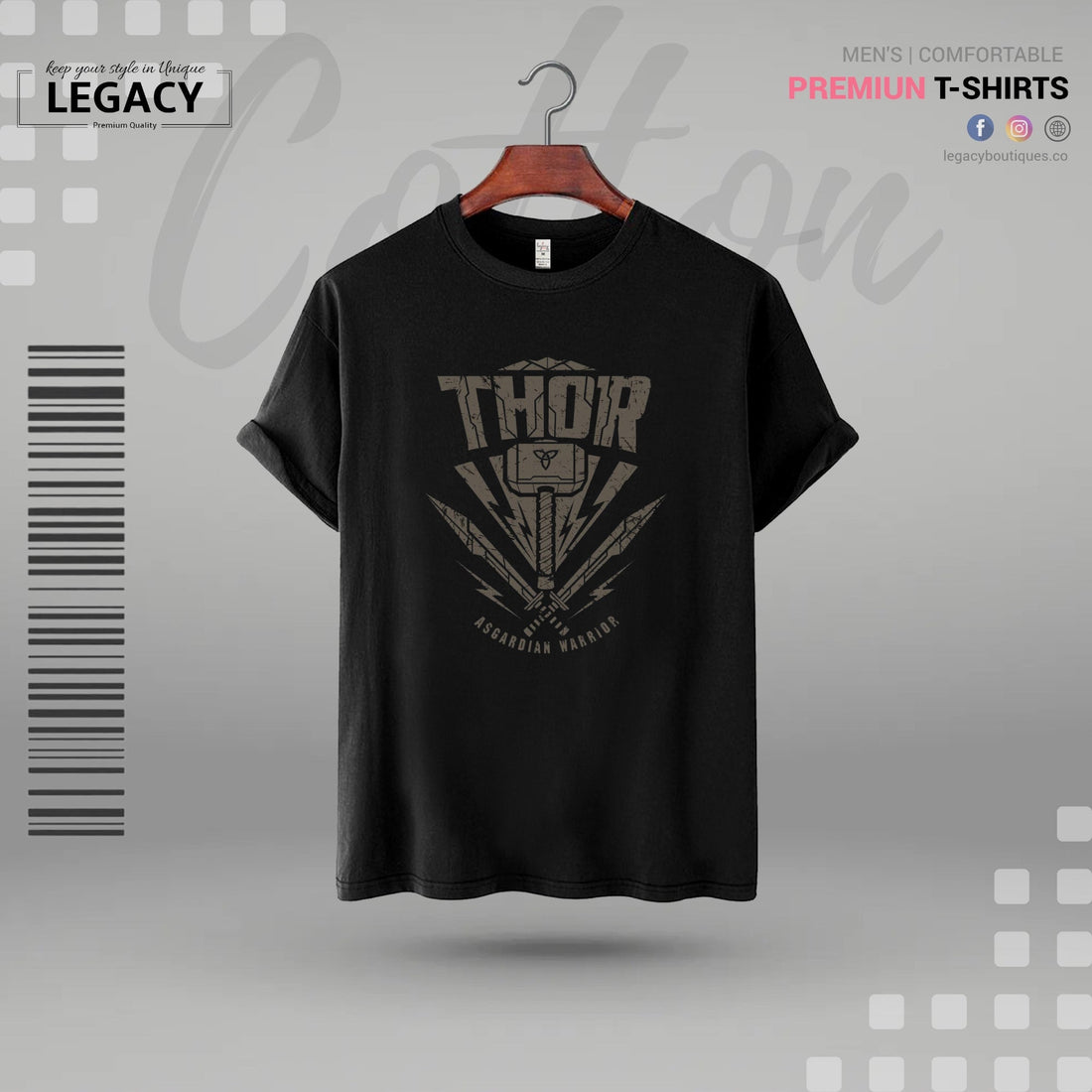 Thor Printed Mens T Shirt Legacy Boutiques Legacy Boutiques