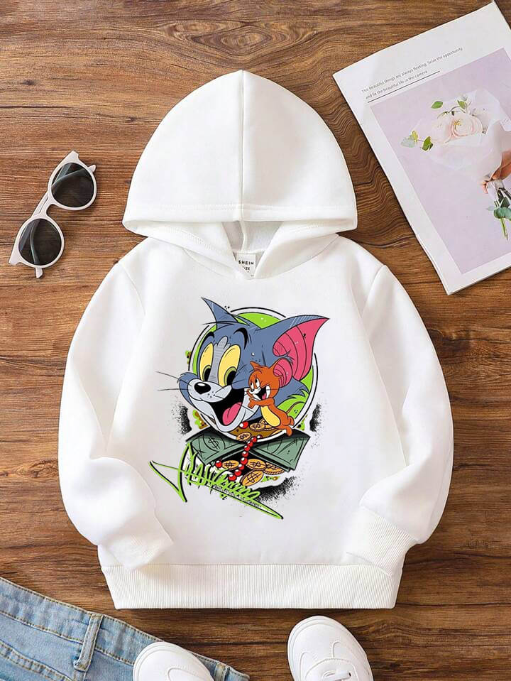 Tom And Jerry Cartoon Printed Baby Boy Girl Hoodie Legacy Boutiques Dhaka Legacy Boutiques Legacy Boutiques
