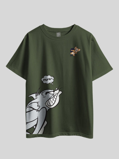 TOM &amp; JERRY" Graphic Printed Drop Shoulder T-shirt Legacy Boutiques Bangladesh Legacy Boutiques Legacy Boutiques
