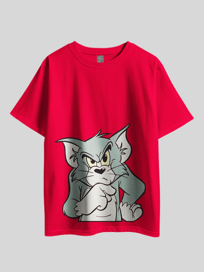 TOM &amp; JERRY" Tom Bottom Graphic Printed Drop Shoulder T-shirt Legacy Boutiques Dhaka Legacy Boutiques Legacy Boutiques