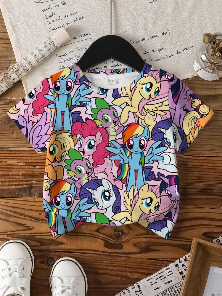 Unicorn Printed Kids Round Neck Tshirt Legacy Boutiques Legacy Boutiques