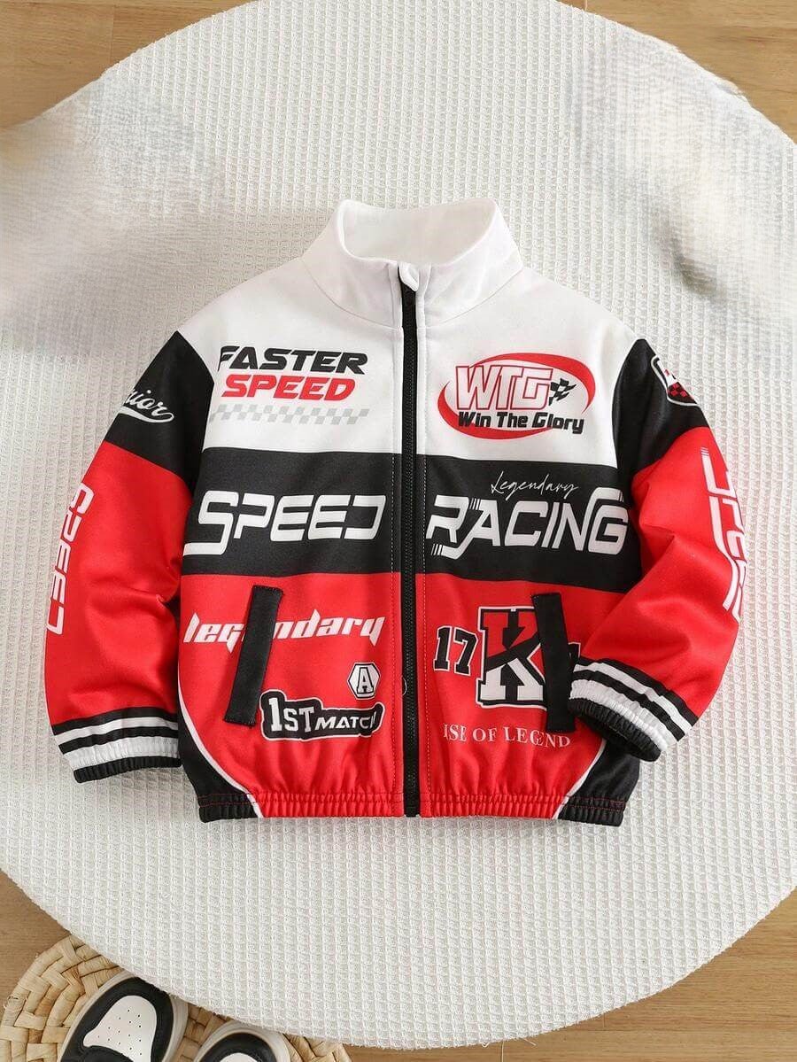 Unisex Racing Moto Streetwear Zipper Jacket Legacy Boutiques Legacy Boutiques