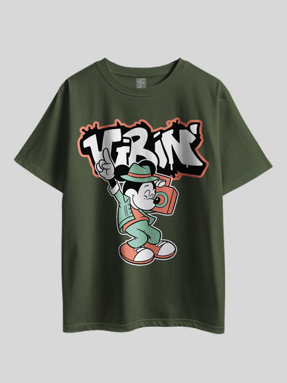 ViBin Mickey Mouse Printed Drop Shoulder T-shirt Legacy Boutiques Dhaka Legacy Boutiques Legacy Boutiques